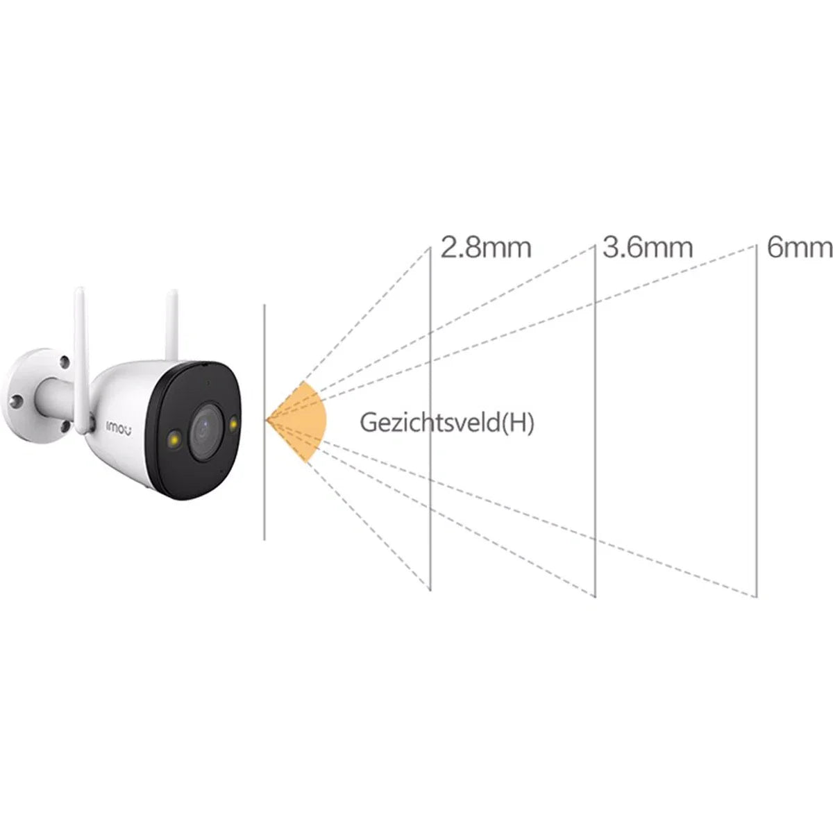 Imou Bullet 2 IP-camera - 4MP - Outdoor - QHD (1440p)