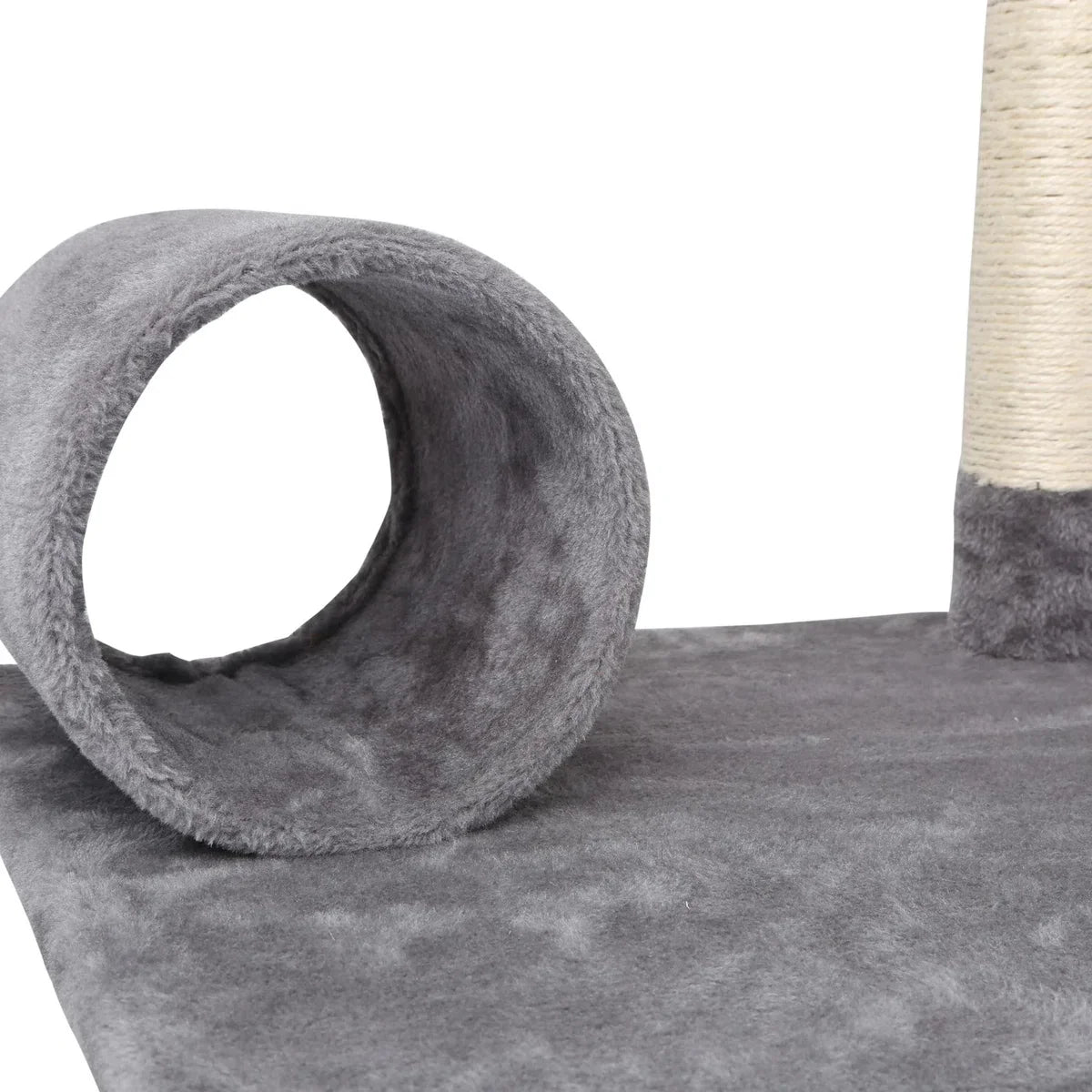 Cat Scratching Post 40KQY - 59 x 59 x 156 cm - Cat Furniture - Scratching Post - Scratching Post for large cats - Scratching Posts - Grey