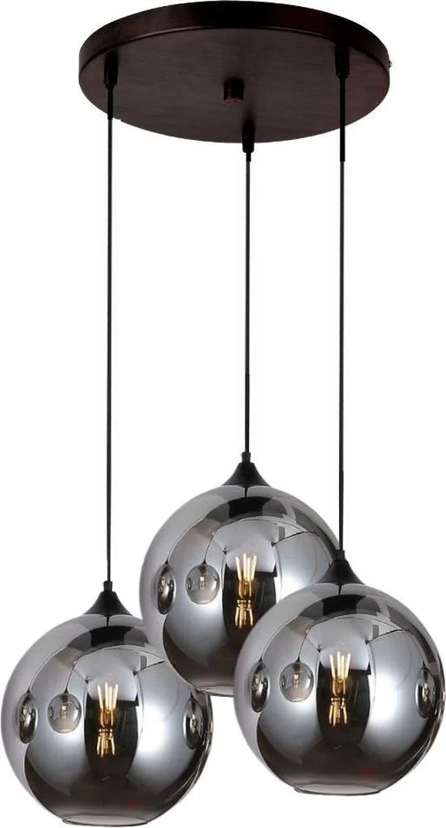 hanglamp smoke glas 3 bol