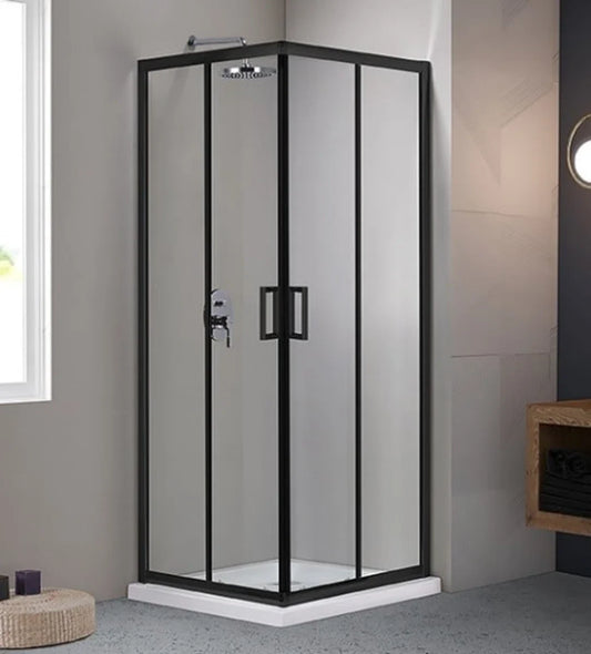 Douchecabine | 2-delige Schuifdeur | 80 x 80 x 200 cm | Met gehard glas en nano-coating |