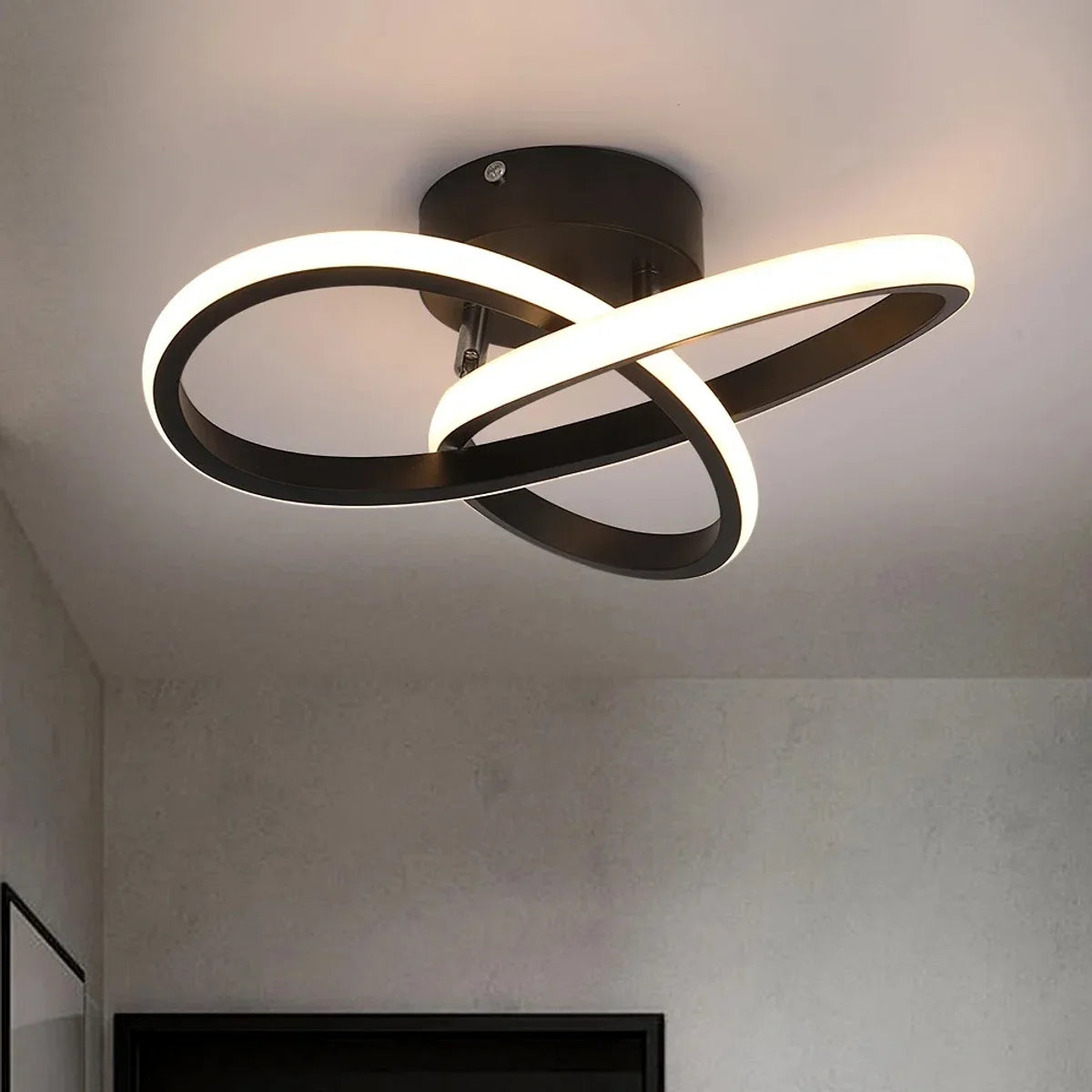 Chandelier - Kroonluchters - Plafondlampen - Plafondlamp Zwart - Plafondlamp - Plafondlamp Led - Led - Led Lamp - Led Kroonluchter - Moderne Plafondlamp - Slaapkamer Licht - Oppervlakte Installatie - Eetkamer Lamp