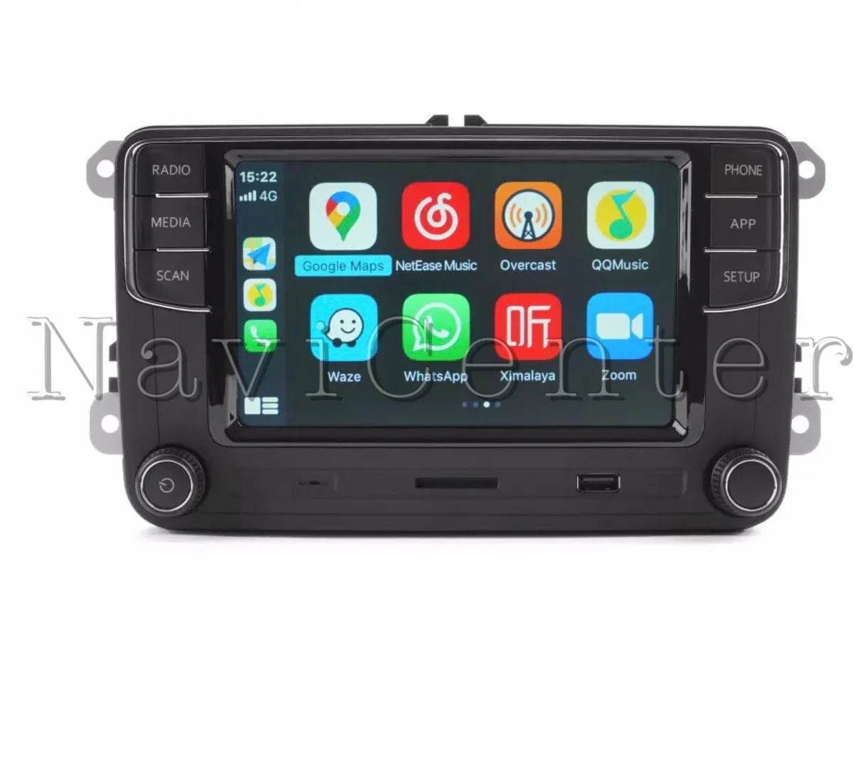 New RCD410 PRO CarPlay + Android Auto Car Radio for Volkswagen Caddy Golf Polo 6r Passat Scirocco Tiguan Transporter Touran RNS510 RNS315 RNS315 fit
