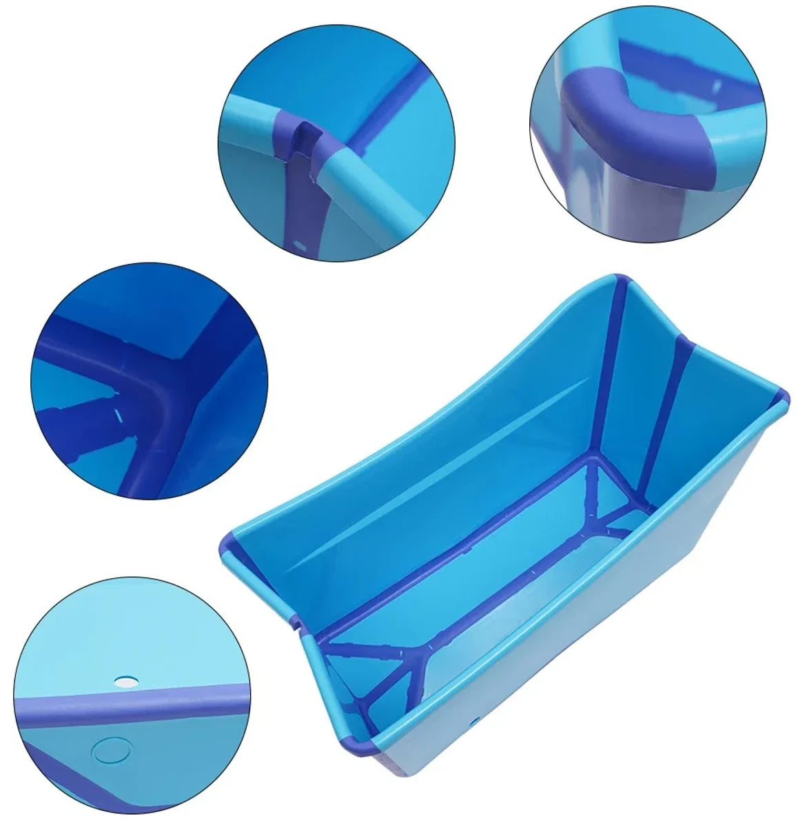 Opvouwbaar Bad - Zitbad voor Volwassenen - bath bucket - IJsbad - Ice Bath - Dompelbad - Kinderbadje - Reisbad - Opvouwbare Badkuip - inklapbaar bad - Ultieme Ontspanning voor Volwassenen en Kinderen!