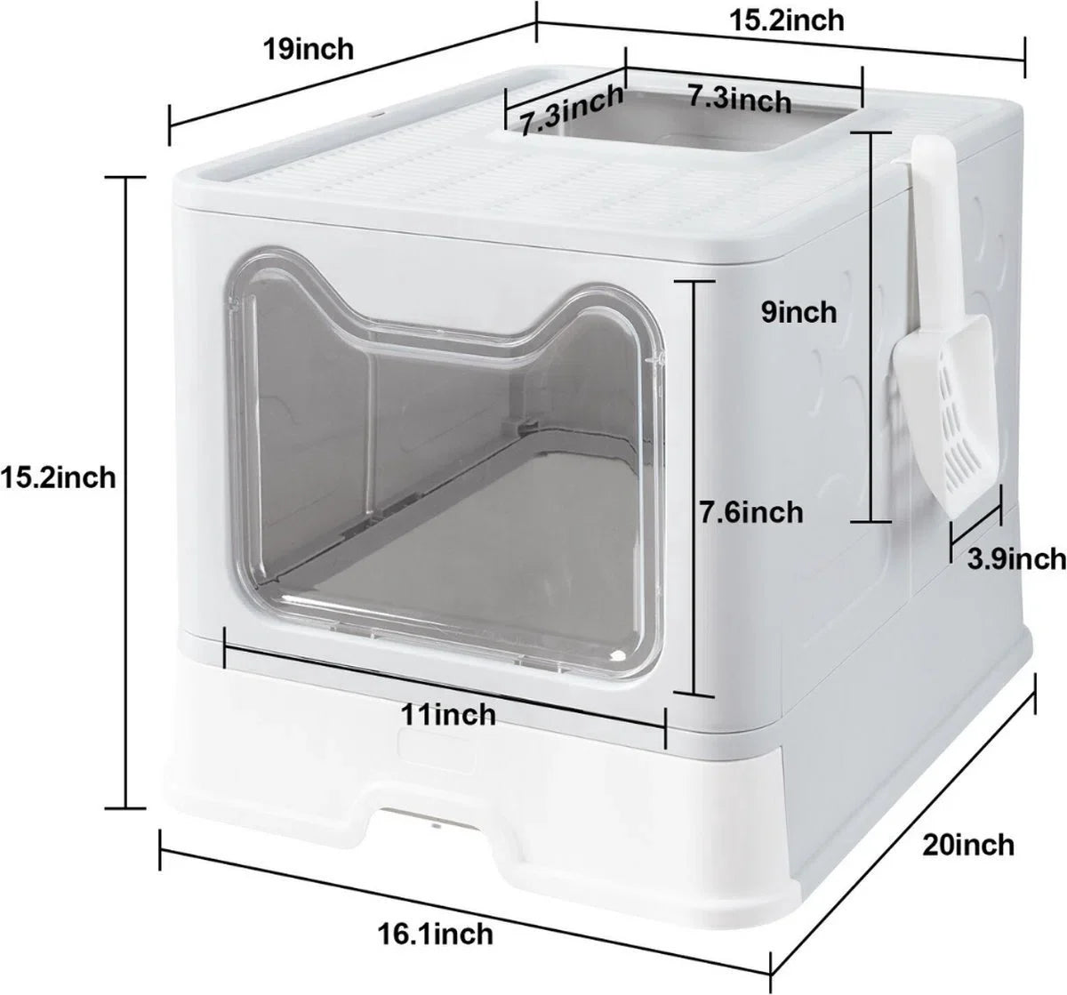 Automatic Cat Litter Box - Self-Cleaning Litter Box - Cat Toilet with Drawer