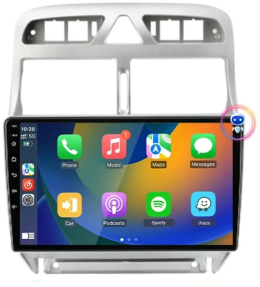 Peugeot 307 2002 - 2013 | Carplay & Android auto | 2GB & 32GB | Autoradio met navigatie | Radioscherm | 2002 2003 2004 2005 2006 2007 2008 2009 2010 2011 2012 2013