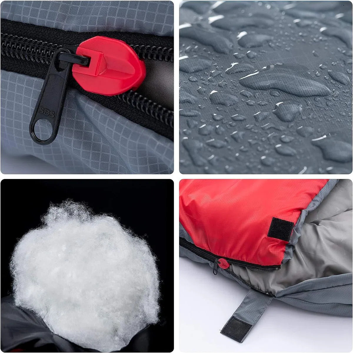 Sleeping bag with pillow - 4 season lightweight waterproof warm sleeping bag for adults women men outdoor camping hiking backpacking - add-on: compact size sleeping bag for camping