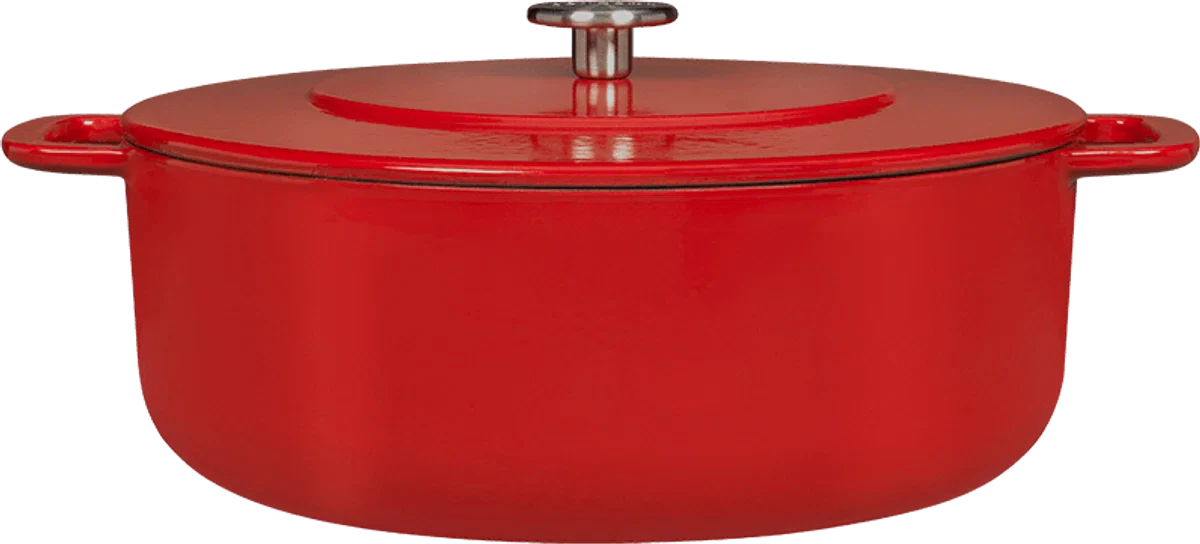 Combekk Sous Chef Gietijzeren Braadpan - 28cm - Rood