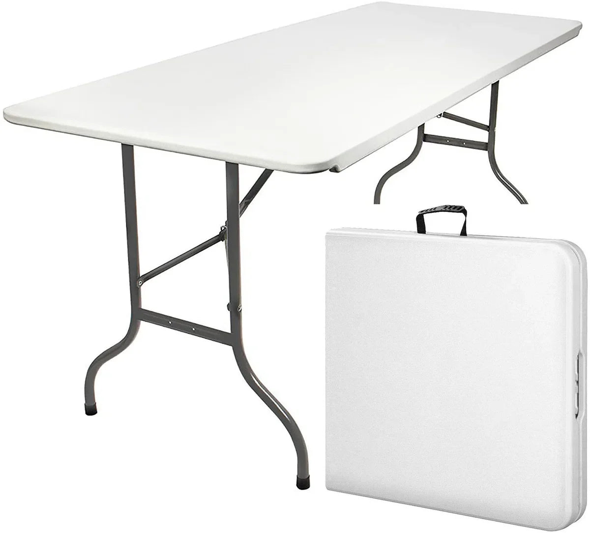 MaxxGarden Klaptafel - Inklapbare tafel - Opvouwbare Tuintafel - Weerbestendig - Inclusief handvat - 180x70x74