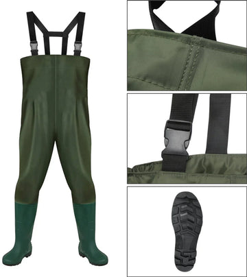 Waadpak - Waadbroek - Visserspak - Regenpak - 100% Waterdicht - Schoenmaat 40/41 M