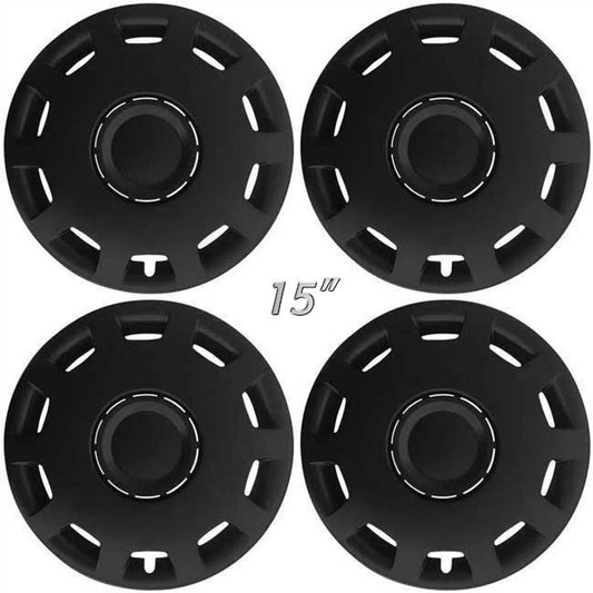 Wieldoppen GRANIT-B 15 inch matzwart. Set van 4 stuks in doos (graag tekst lezen!)