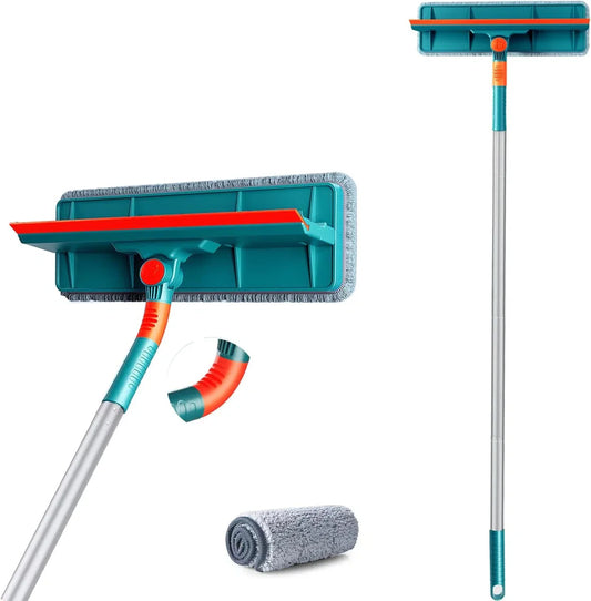 TimÃ© - Telescopische ramenwasser - Ramenwasser met steel - Ramenwisser met telescoopsteel - Donkergroen