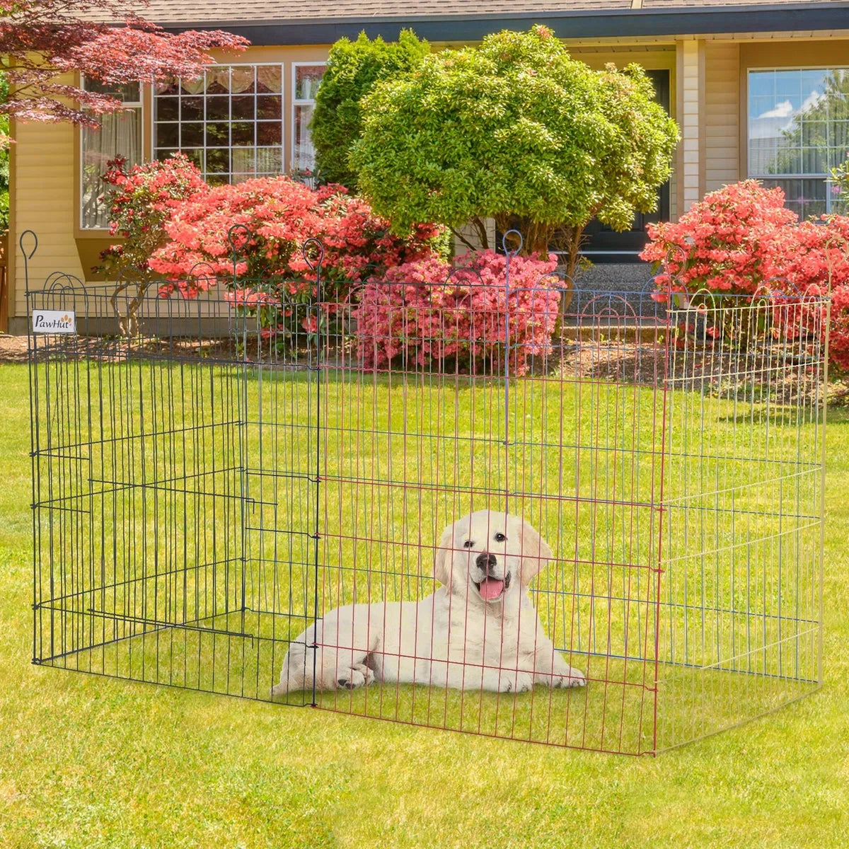 Hondenren - Puppyren - Hondenkennel - Honden - Veelkleurig - Ø120 x H60cm
