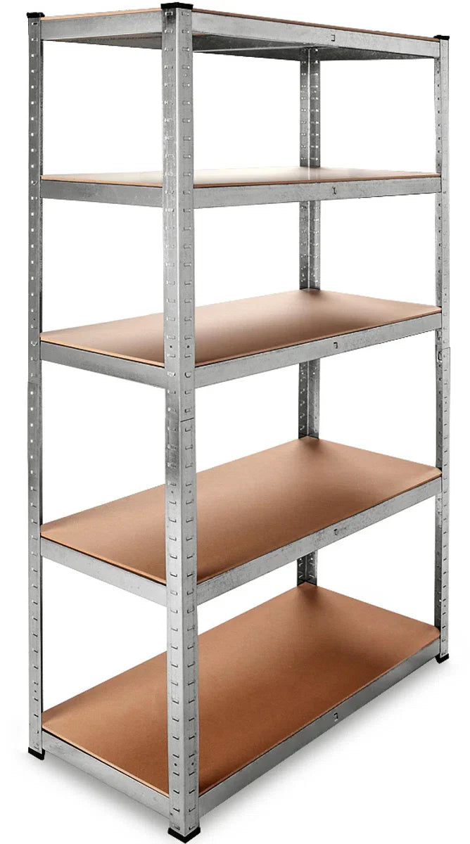 7House Heavy-Duty metalen opbergrek/stellingkast met 5 legborden - 875kg draagvermogen - (HxBxD) 180x90x60 cm - 175kg per plank