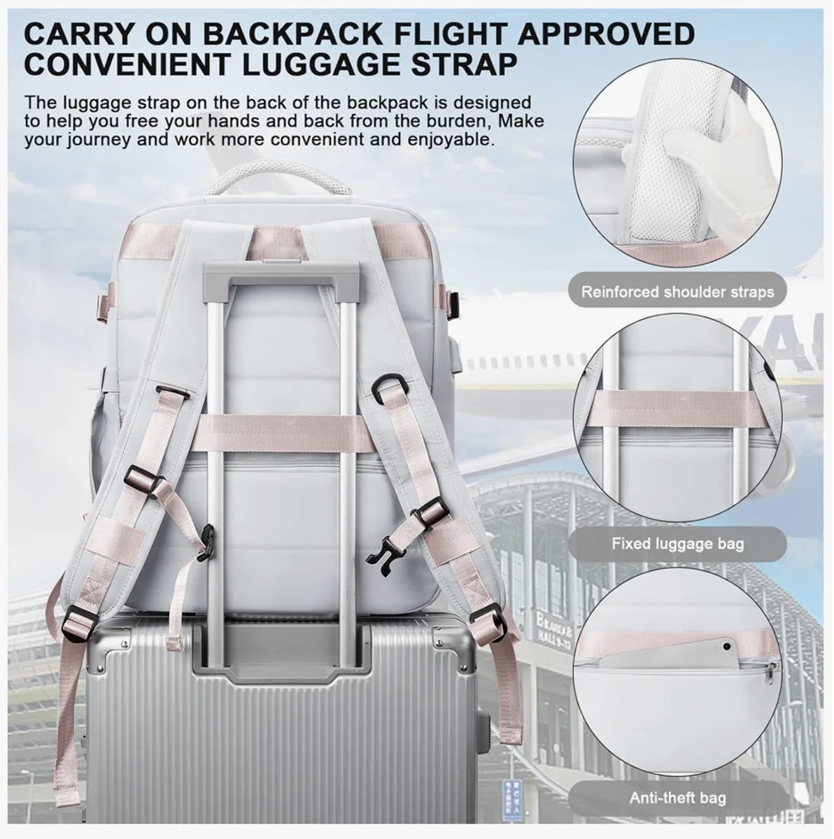 Ryanair handbagage 40x20x25 Tas voor onder de stoel 45x36x20 Nieuwe Easyjet handbagage reistas Cabineformaat rugzak, handbagagetas Rugzak Casual dagrugzak Schooltas