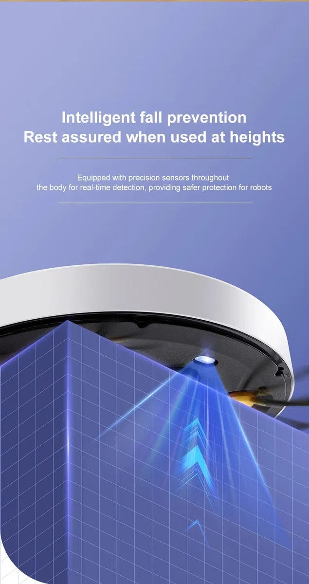 Robotstofzuiger met dweilfunctie - Slimme navigatie - Val- & objectdetectie - Dweilrobot - Vloerdetectie - Robotstofzuiger voor huisdieren - Inclusief app en afstandsbediening - Zwart