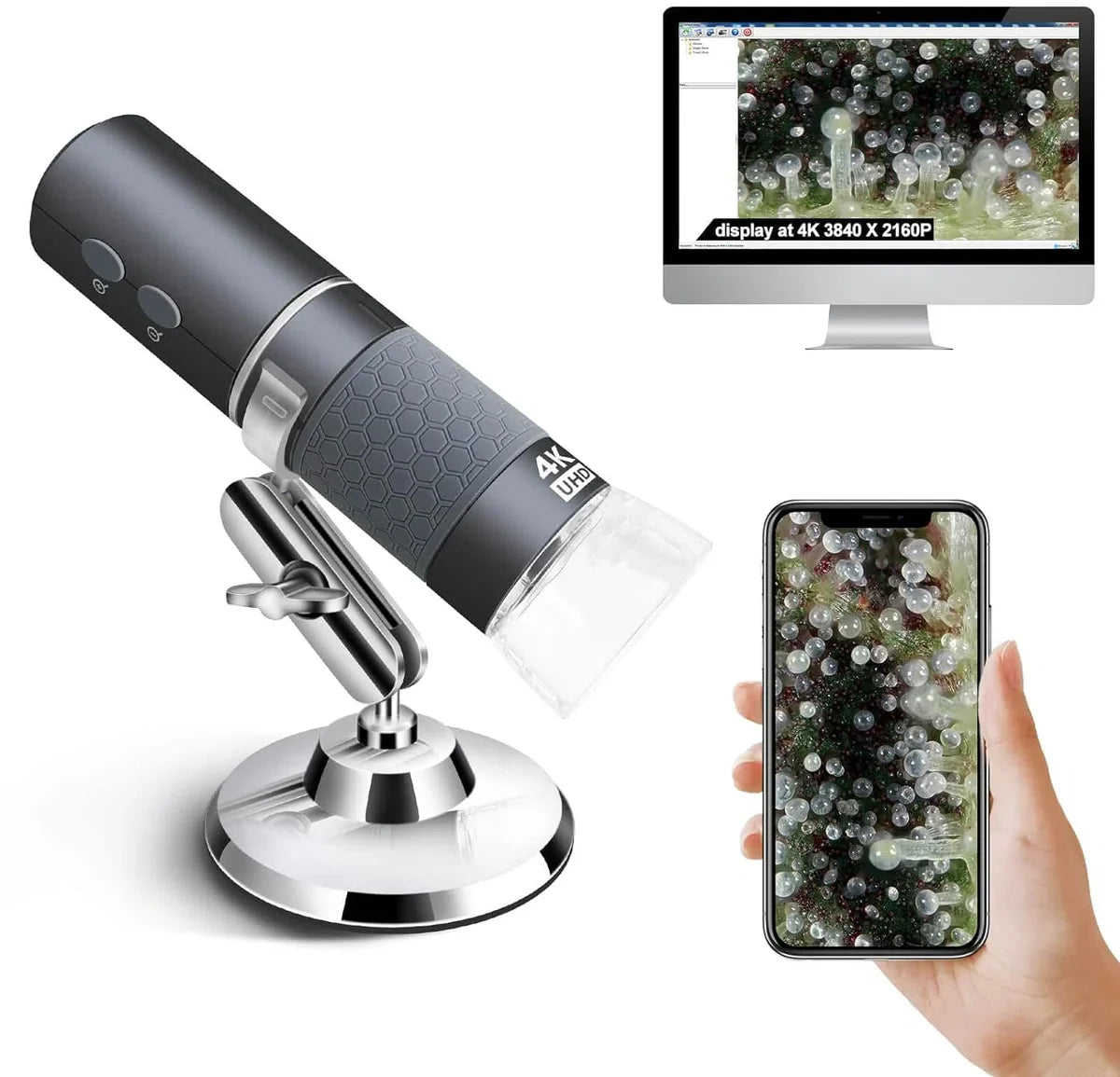 Microscoop - Wetenschap - Digitale Microscoop - Incl. Camera - Compatibel met Smartphone - Elektrisch