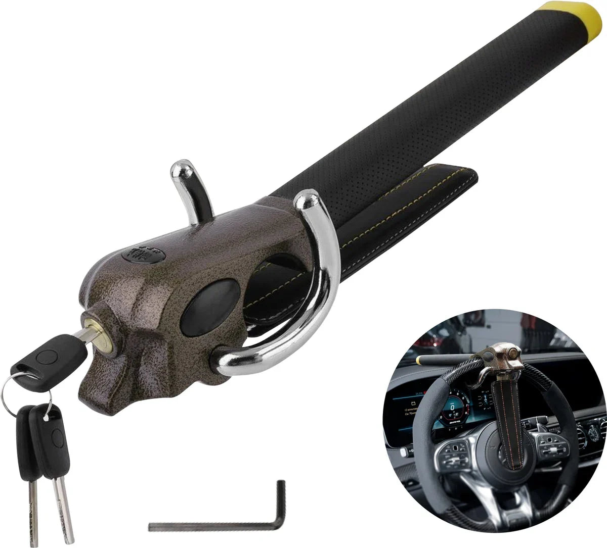 Gtrise Stuurslot Voor Auto - Stoplock - Auto - Camper - Pro - Met Ebook & Opbergtas
