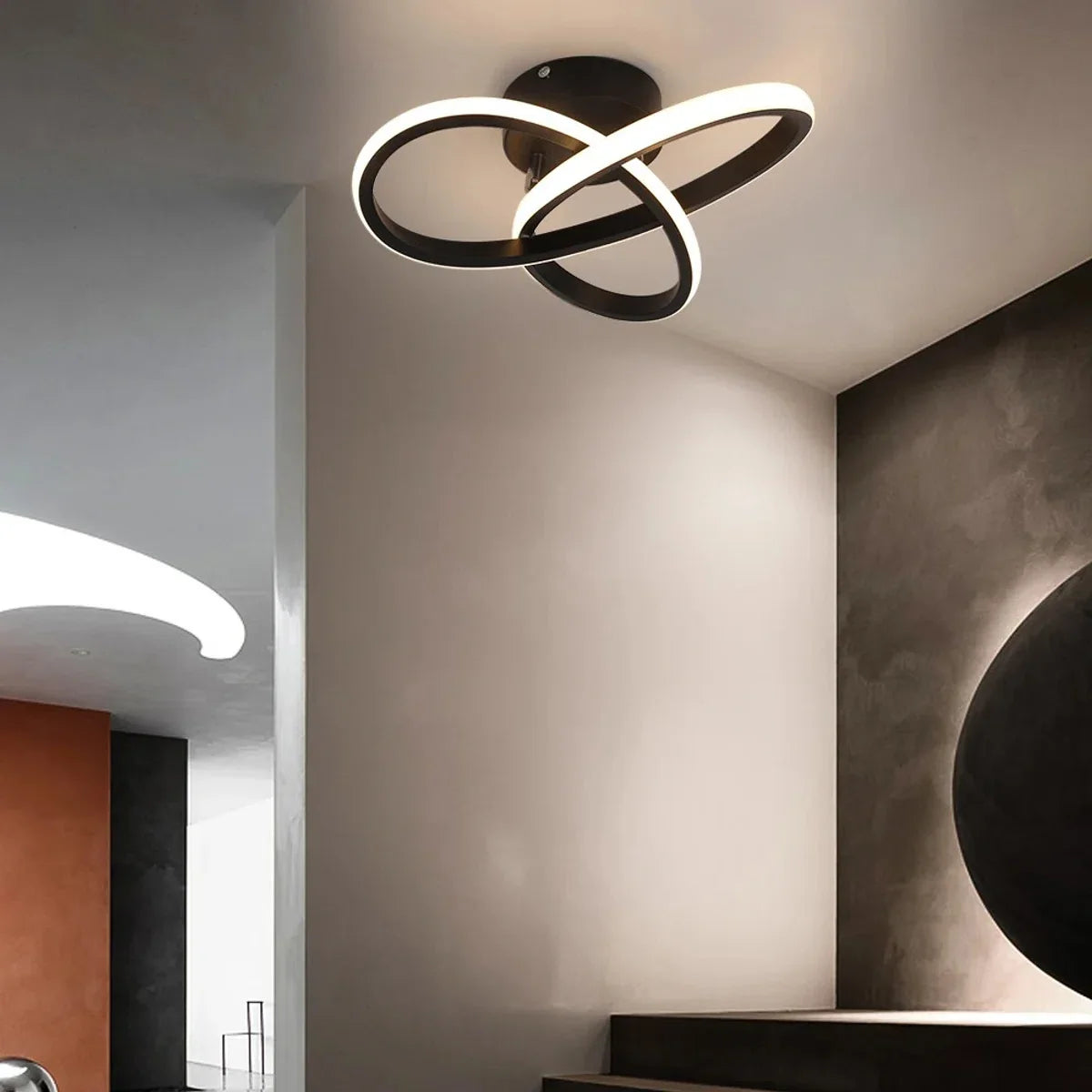 Chandelier - Kroonluchters - Plafondlampen - Plafondlamp Zwart - Plafondlamp - Plafondlamp Led - Led - Led Lamp - Led Kroonluchter - Moderne Plafondlamp - Slaapkamer Licht - Oppervlakte Installatie - Eetkamer Lamp