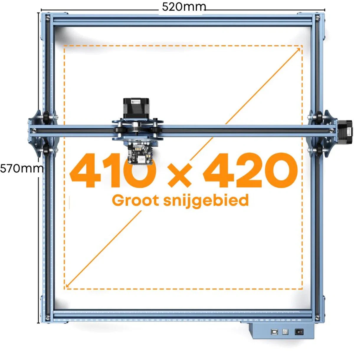 Sculpfun S9 Lasergraveermachine | Ultradunne Laser | Graveermachine | Lasersnijder | Hout Acryl Lasersnijmachine