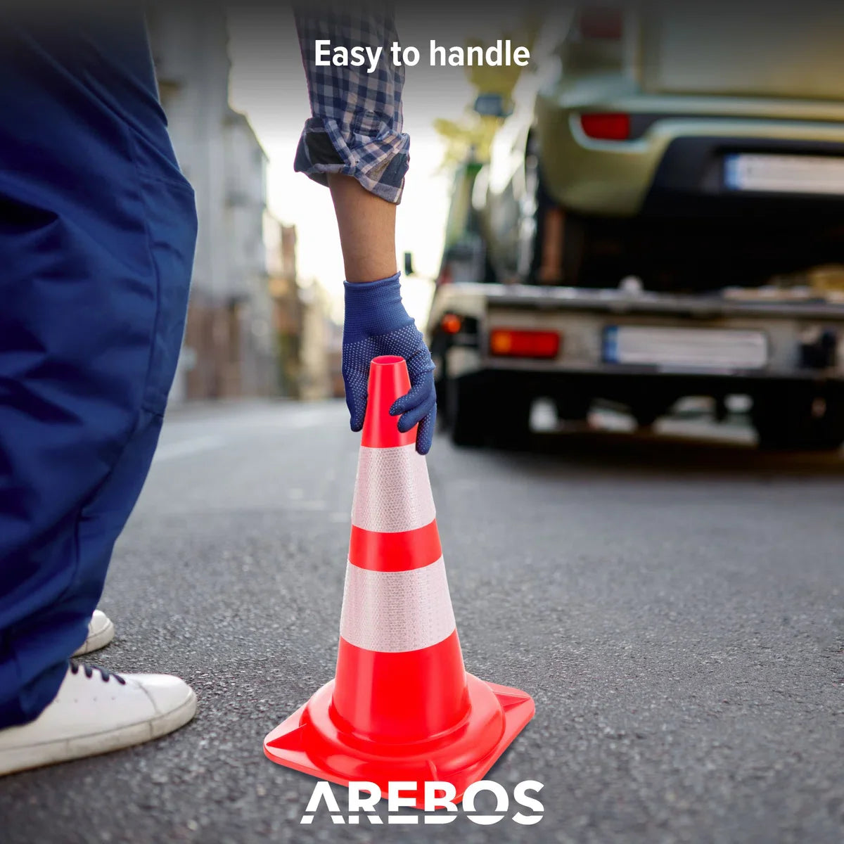 Traffic cone / pylon - 50 cm high - 10 pieces