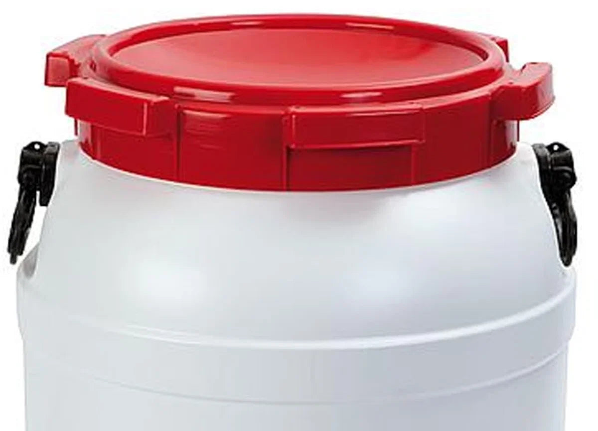 54-Liter Drum - Water- And Airtight - White/Red