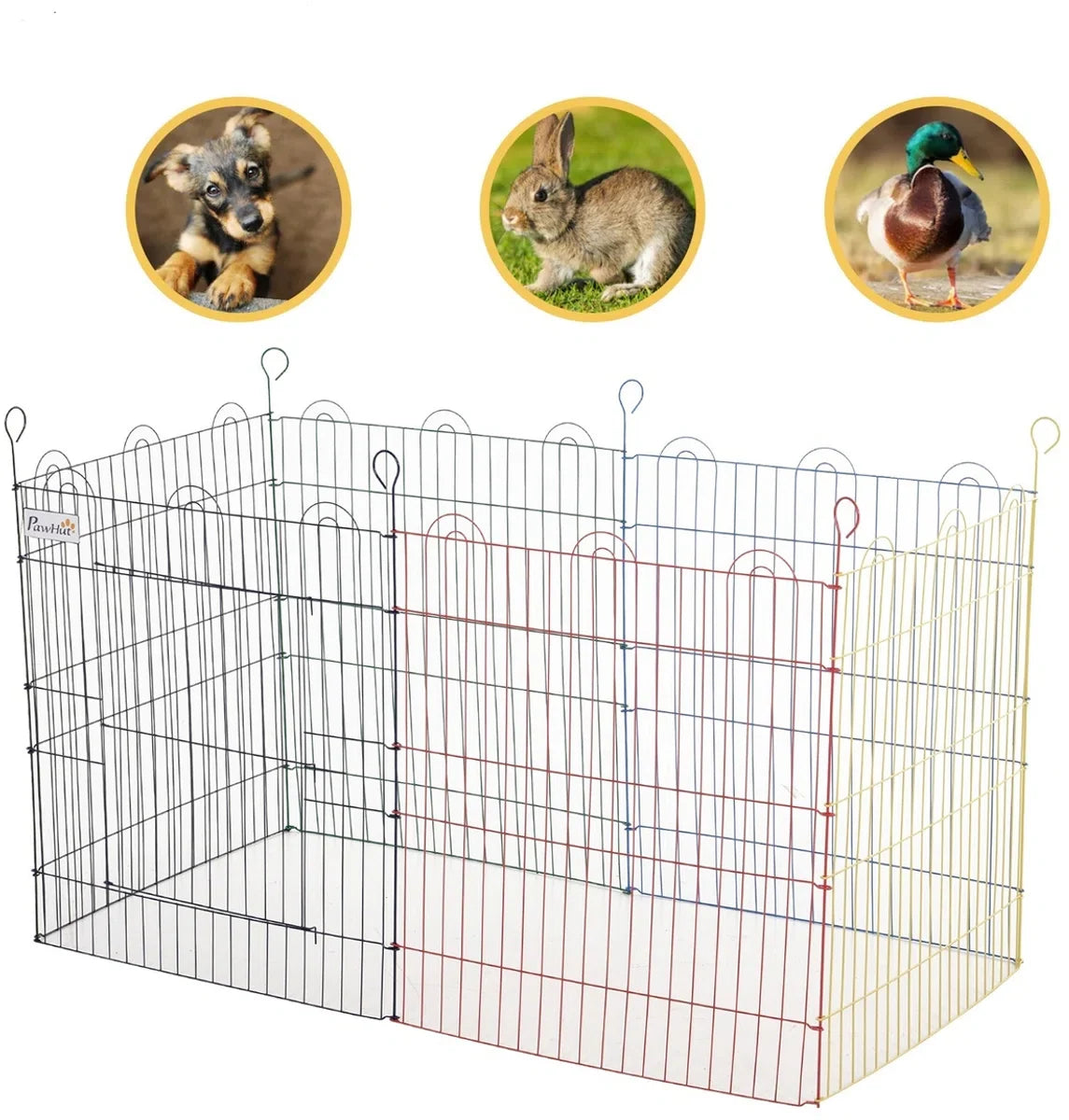 Hondenren - Puppyren - Hondenkennel - Honden - Veelkleurig - Ø120 x H60cm