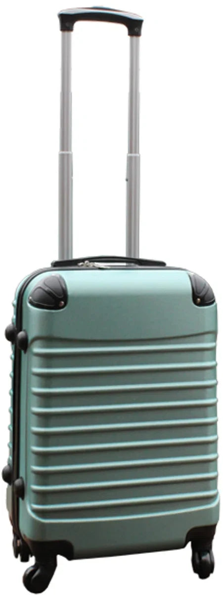 Kofferset 2-delig ABS handbagage koffers - met cijferslot - 39 liter - groen