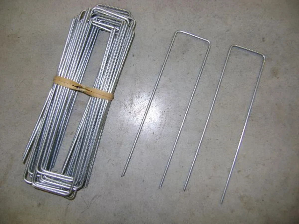 500 stuks Gronddoekpennen, kunstgraspennen, worteldoekpennen Ø3mm - 5 cm breed en 20 cm lang