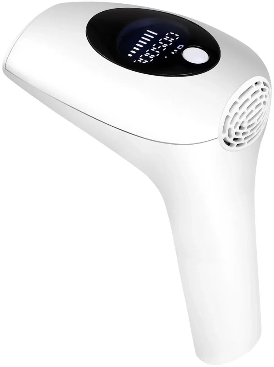 IPL Hair Removal Device - Laser Hair Removal with Protective Goggles and Razor - 900000 Flashes - Painless - Dutch Manual - White
