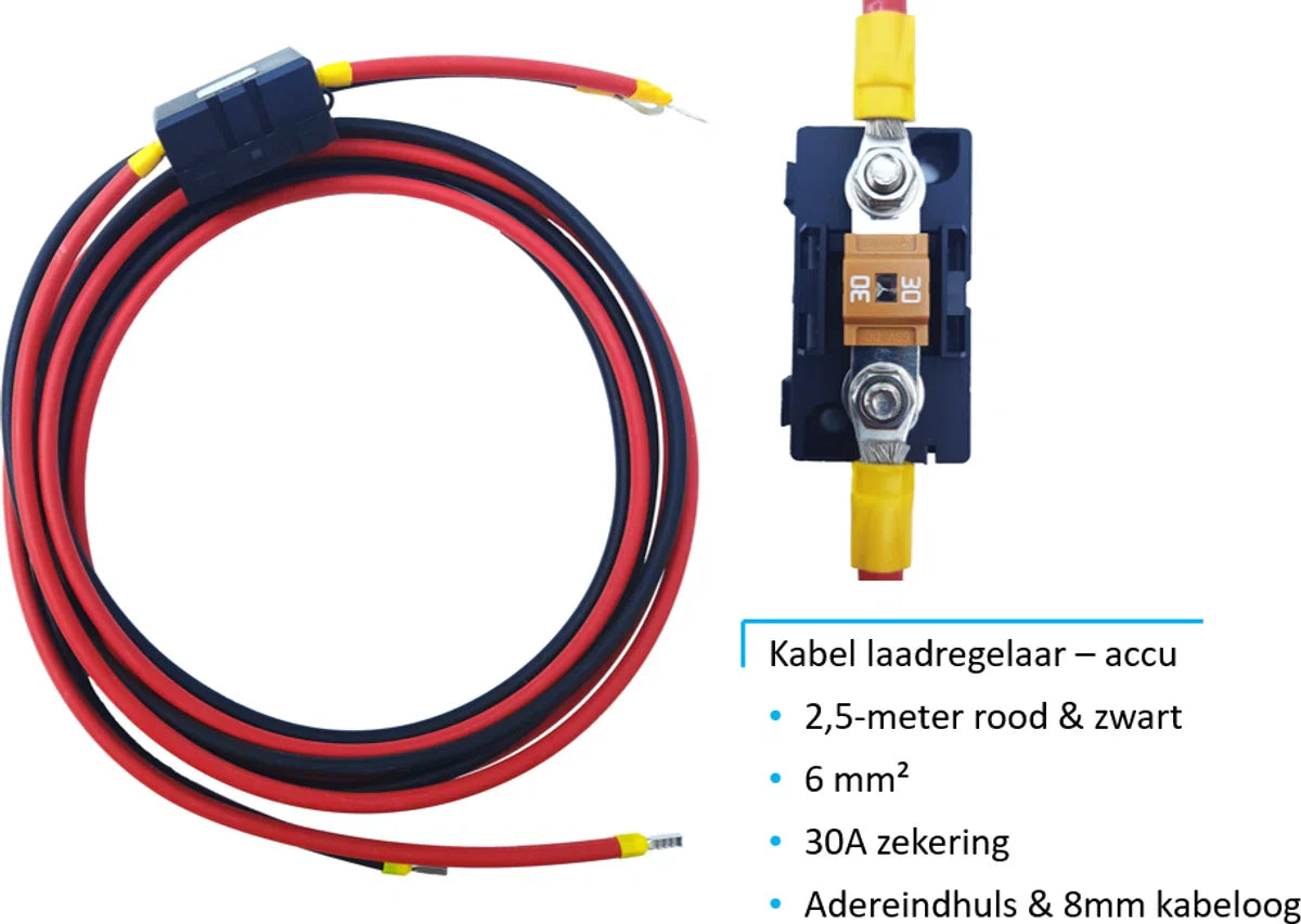 Set Flexibel Zonnepaneel 200Wp 12V Caravan, Camper, Boot, Tent of Tuinhuisje - Victron Energy BlueSolar PWM 20A LCD&USB laadregelaar - Zonnepaneel Compleet Pakket - Plug & Play set inclusief schematische tekening en handleiding - Monokristallijn