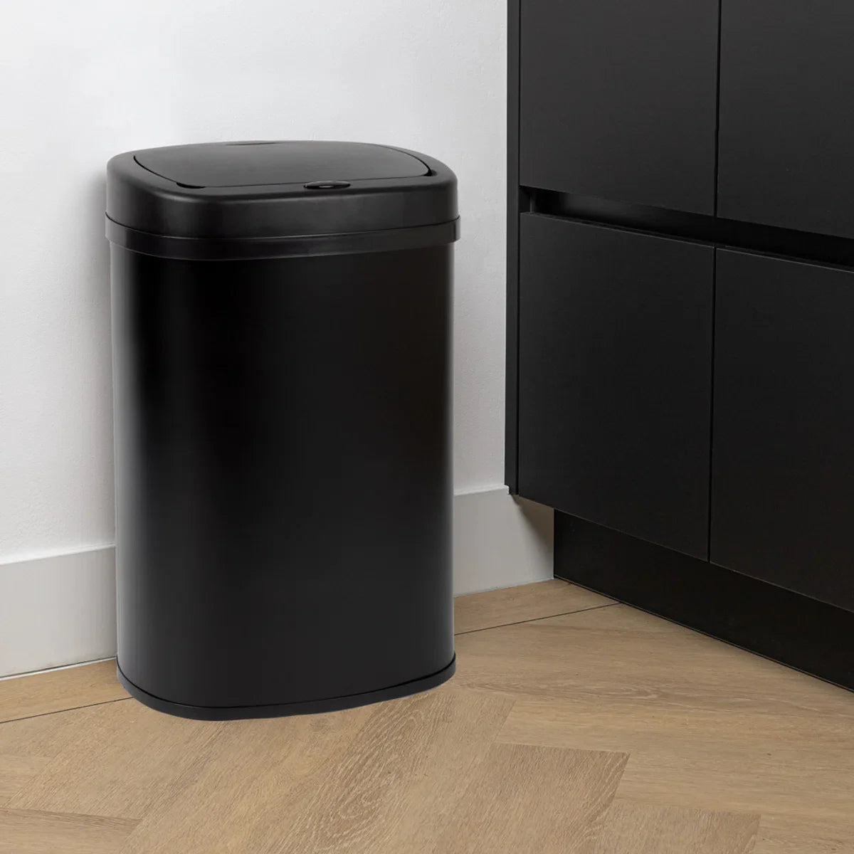 Sensor Bin - 50L - Soft Close - Fingerprint Free - Hygienic Choice - Black