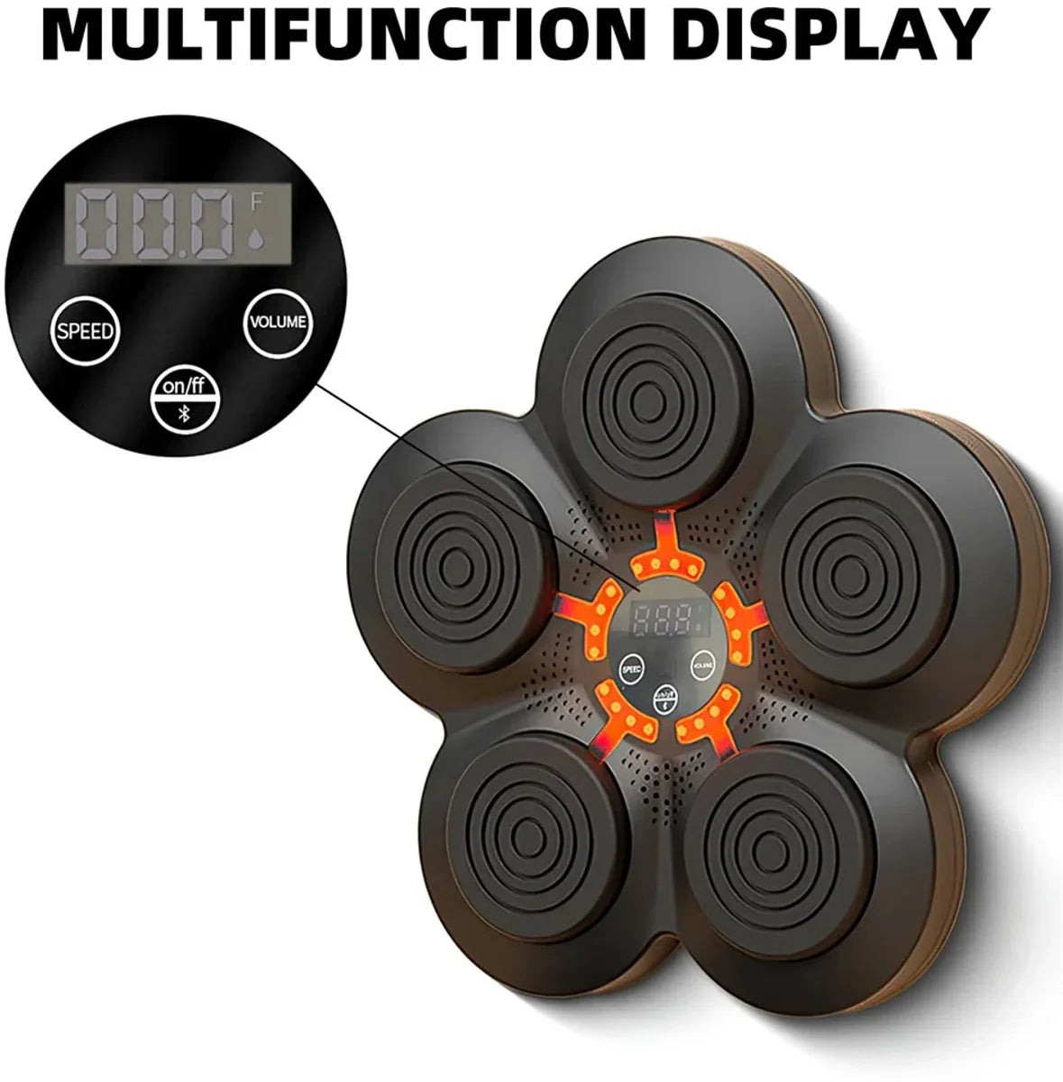 Smart Music Boxing Machine Met Bluetooth - Bokszak - Boksbal - Digitale Boksmachine - Intelligente Training - Boksmachine met muziek - Fitness - Geluid - Boksen - Training