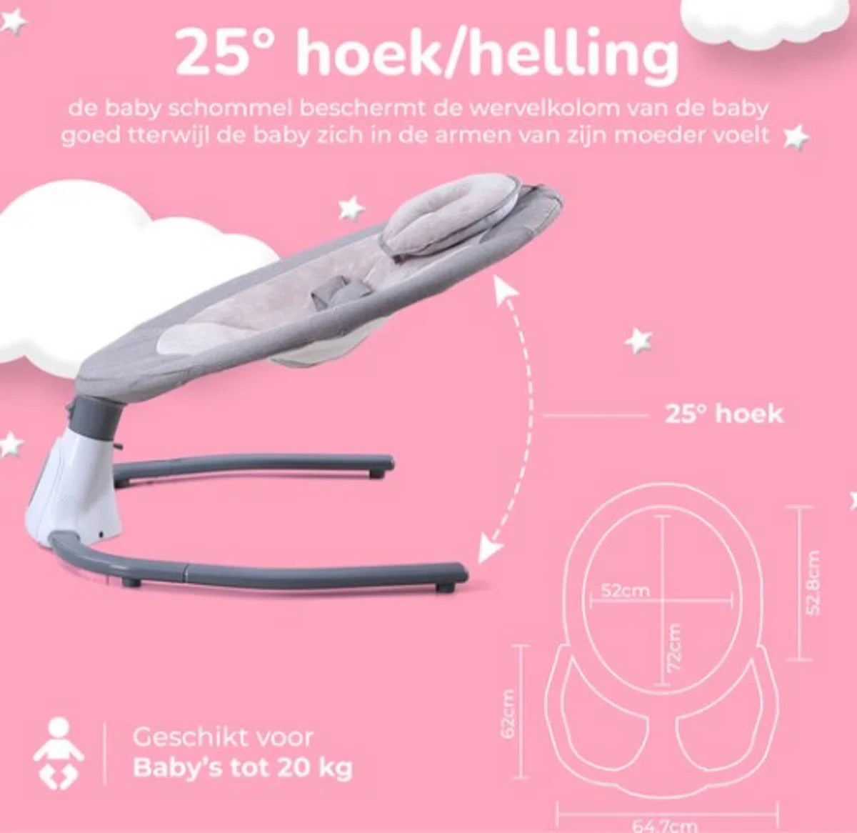 Electric Bouncer - Bluetooth and Swing Options - Baby Swing - Rocker - Baby Swing - Baby Cradle - Baby Items - Children's Items