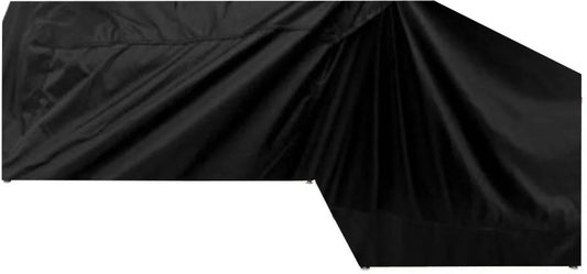 Hoes Tuinmeubelen - Loungesethoes L-vorm - 235x235x90x70 cm - Zwart