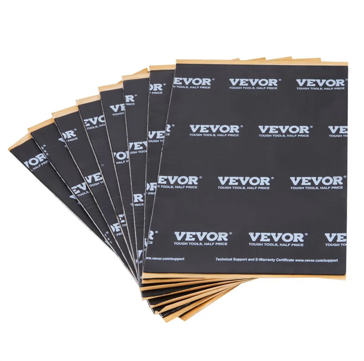 set van 24 auto-isolatiematten, 2,3 m², ontdreuningsmat, 247,9 x 390,9 mm, voertuigisolatie, 5 mm (200 mil) dik, 4-laags geluidsisolatiemat, hittebestendig, geluidsisolatie, akoestische isolatie, geluidsisolatie