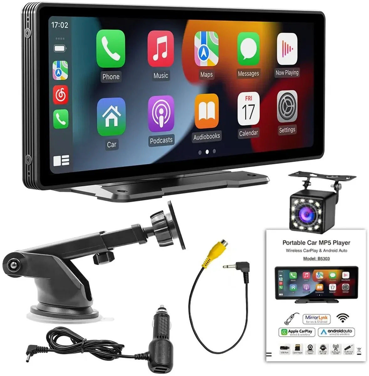 Carplay - 10,26 Inch - Draadloos - Wifi Videospeler - Met Camera