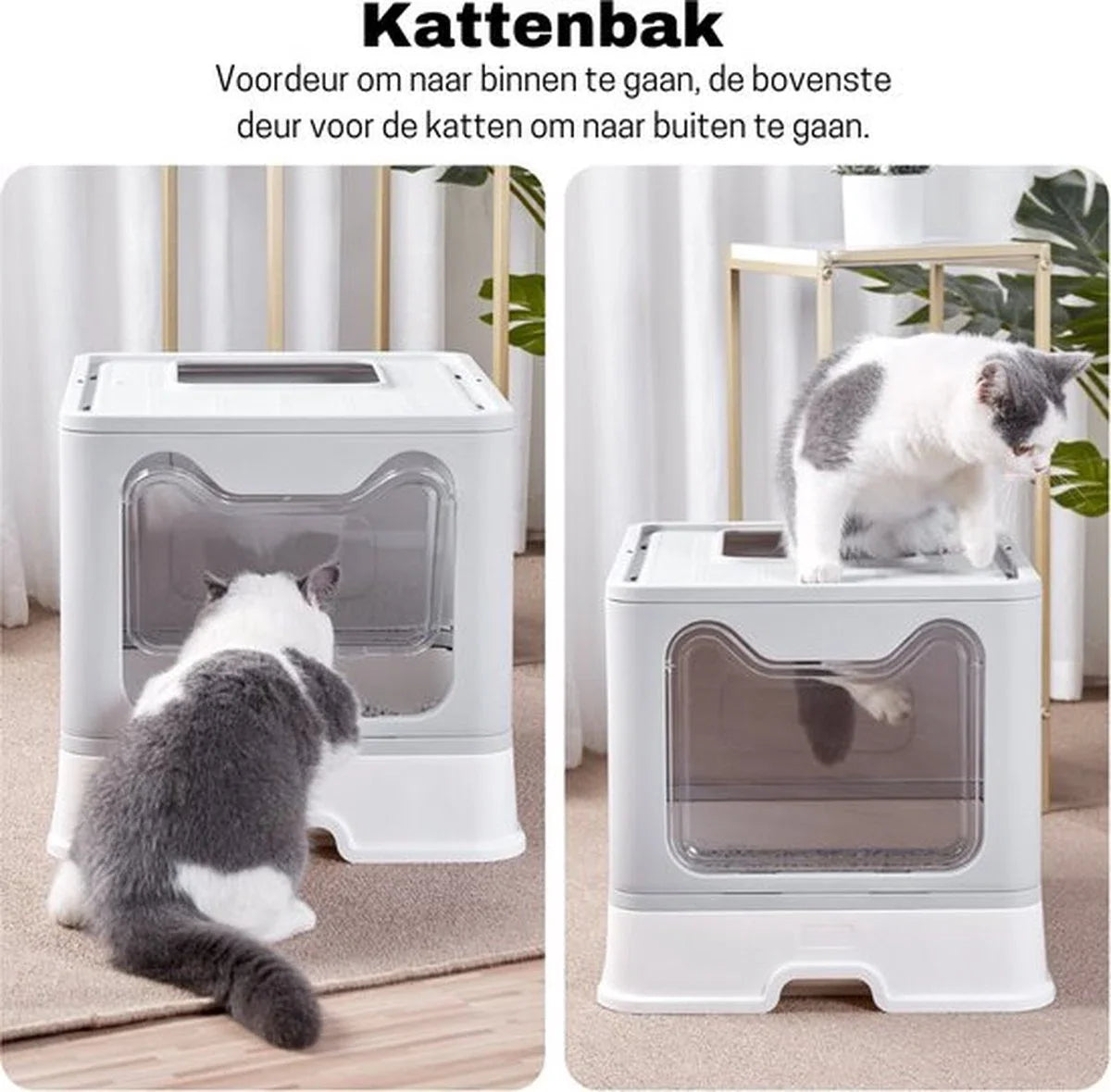 Automatic Cat Litter Box - Self-Cleaning Litter Box - Cat Toilet with Drawer