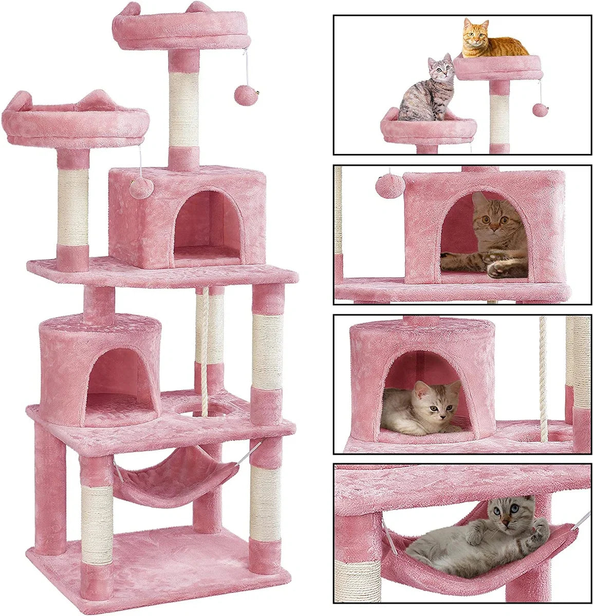 kattenkrabpaal / grote klimboom - speelhuis voor katten / playhouse for cats