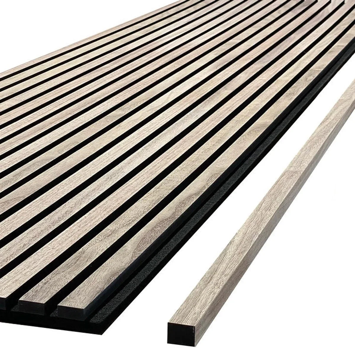 Eiken houtfineer Naturel Promo - Akoestisch Houten Wandpaneel - 240 x 60 cm | Echt Hout | Houten latten | Akupanel | Wanddecoratie| 3D Wandpanelen | Muurdecoratie | Lattenwanden | Wood panels | Eikenhoutfineer