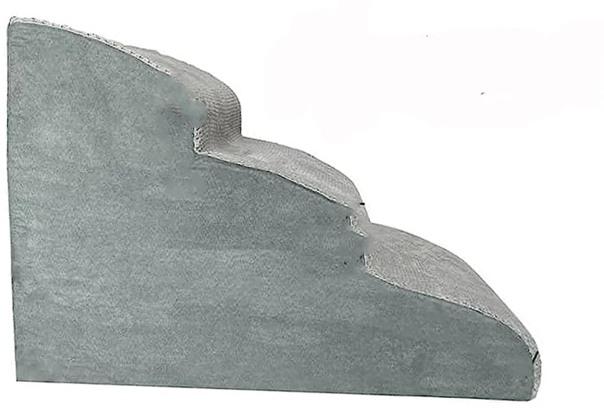 Dog Steps - Grey - Fabric & Washable - Pet Steps for Dogs and Cats