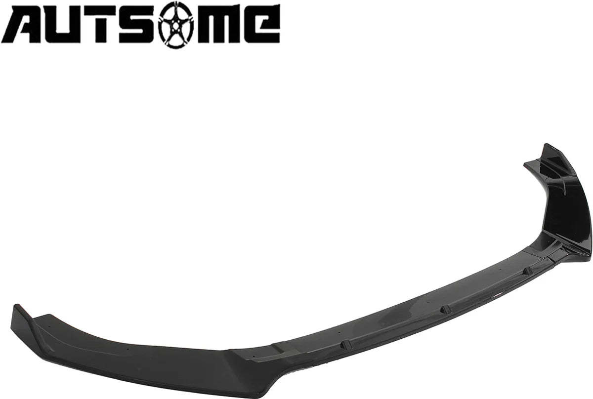Front Lip Splitter Spoiler - voor Volkswagen VW Golf MK7 MK7.5 GTI 2014-2019 - Glanzend Zwart