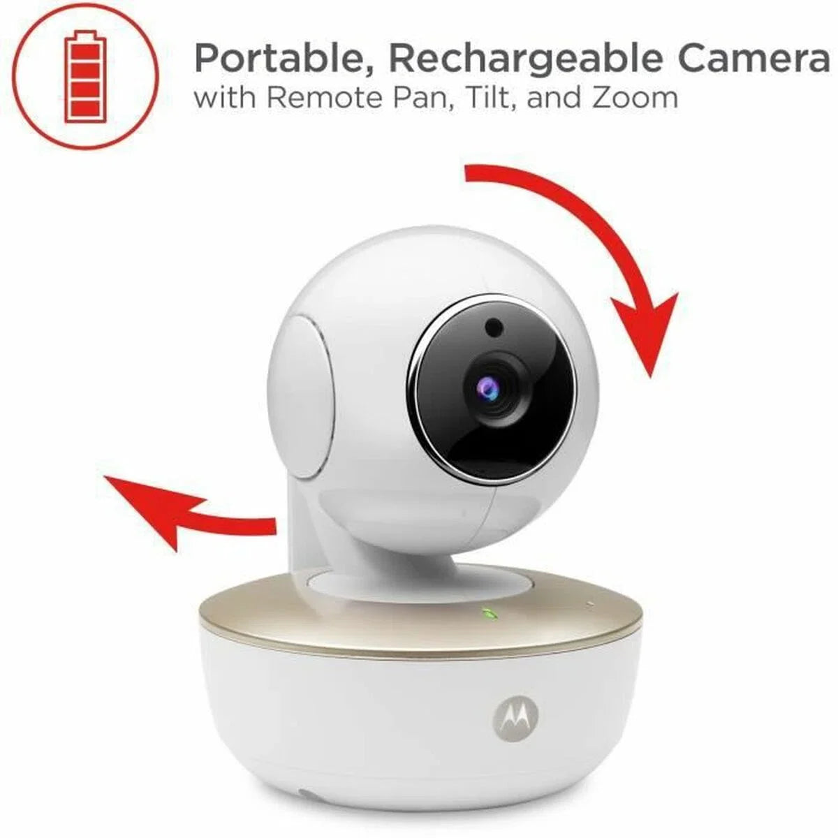Motorola Nursery Babyfoon met Camera - VM55 - 5-inch Kleurendisplay - Draadloos - Infrarood Nachtzicht - Kantelbare Camera - Terugspreekfunctie