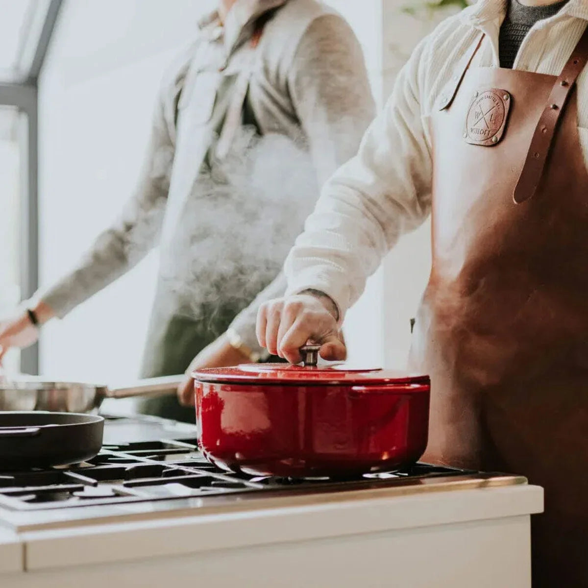Combekk Sous Chef Gietijzeren Braadpan - 28cm - Rood