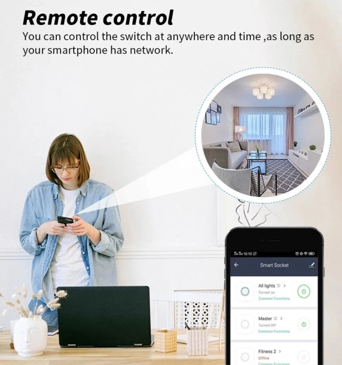 8 stuks - Slimme Stekker - WiFi - Smart Plug - Google Home & Amazon Alexa - Tijdschakelaar & Energiemeter via Smartphone App - Smart Home